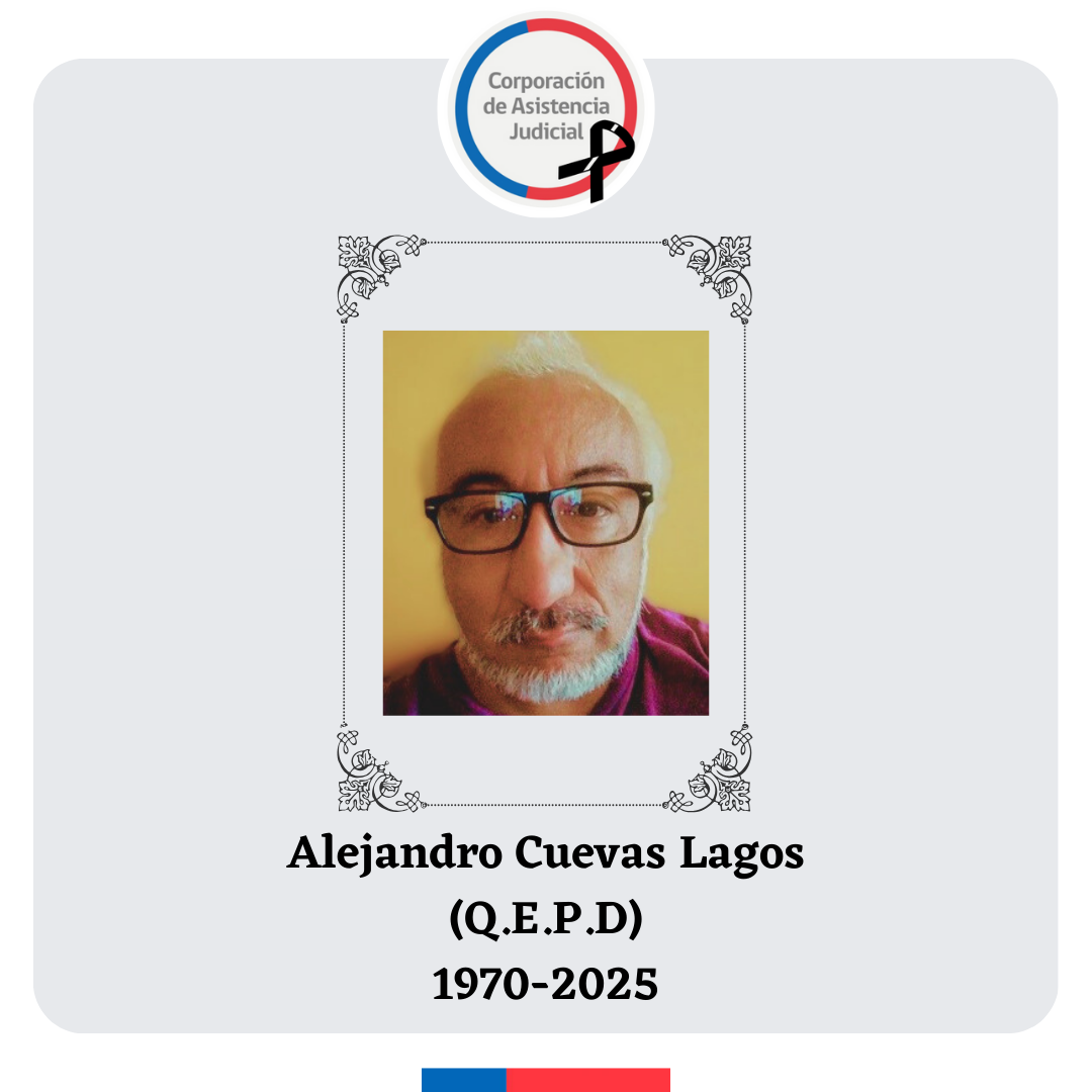 Informa sensible fallecimiento del funcionario Sr. Alejandro Cuevas Lagos (QEPD)