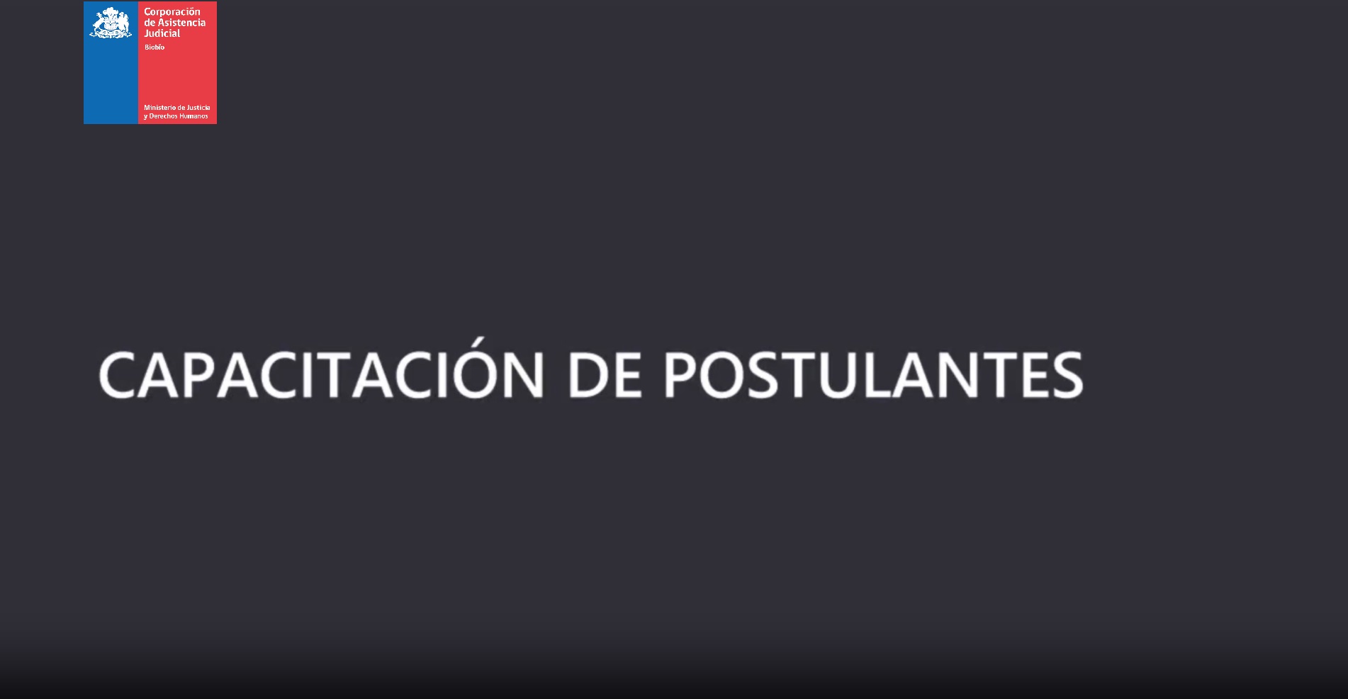 Capacitación SAJ Postulantes